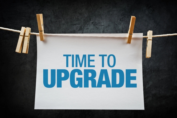 time to upgrade on paper clipped on a thin rope depicting Replacing an Old Heater