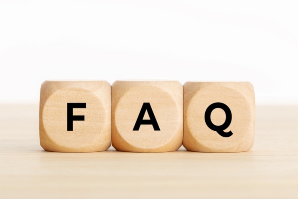 FAQ spelled using wooden letter cubes depicting Heating Oil Myths questions