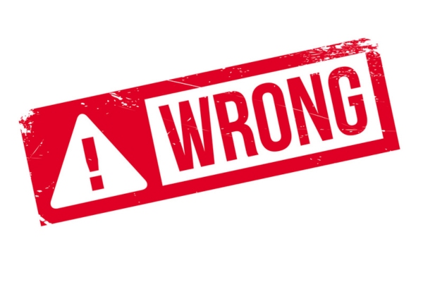 wrong red rubber stamp depicting Running Out of Heating Oil Won’t Cause Damage