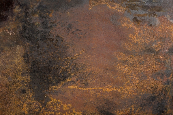 corrosion on a metal surface