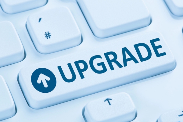 Upgrade written on a keyboard key depicting Air Conditioning System