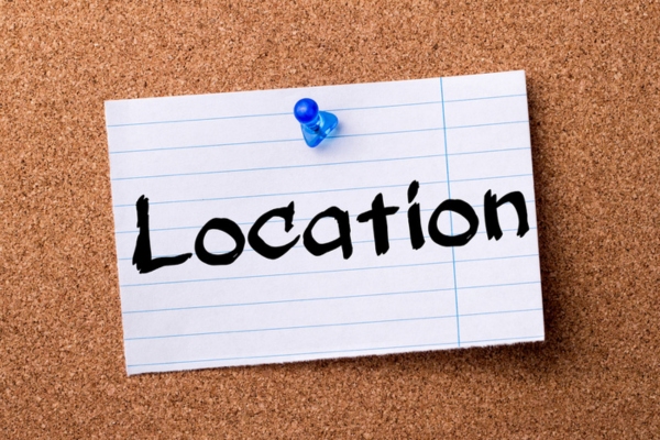 location written on a torn paper depicting Thermostat Placement