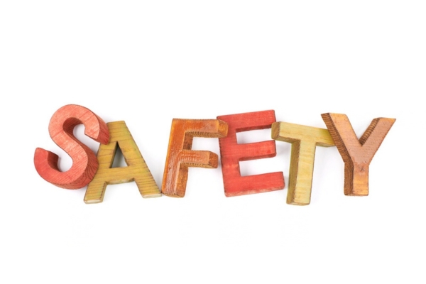 SAFETY spelled using wooden letters depicting Propane Delivery
